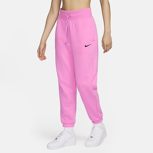 Red Nike Womens Sportswear Plush track pants - Get The Label