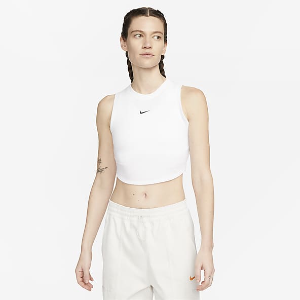 Vests Nike Sportswear Essential Ribbed Crop Top Orange