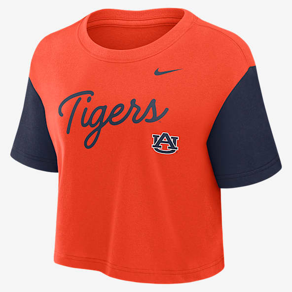 Auburn Script Women's Nike Dri-FIT College Cropped T-Shirt