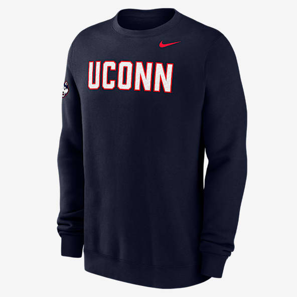 UConn Club Fleece Men's Nike College Crew-Neck Sweatshirt