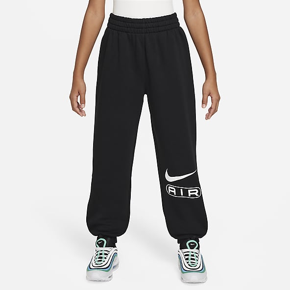 Girls black clearance nike joggers