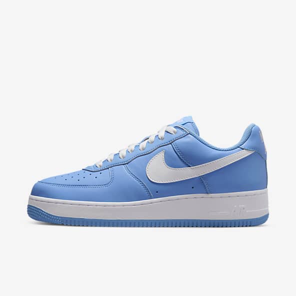 Blue Nike Air Shoes.