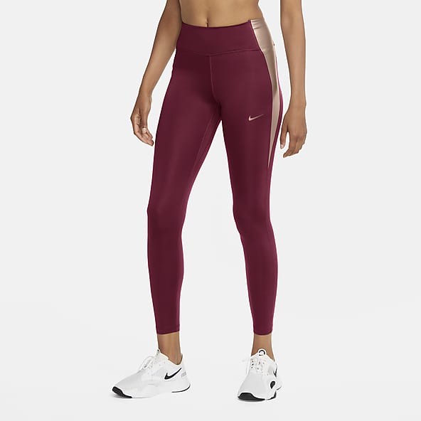 Burgundy nike leggings Clearance