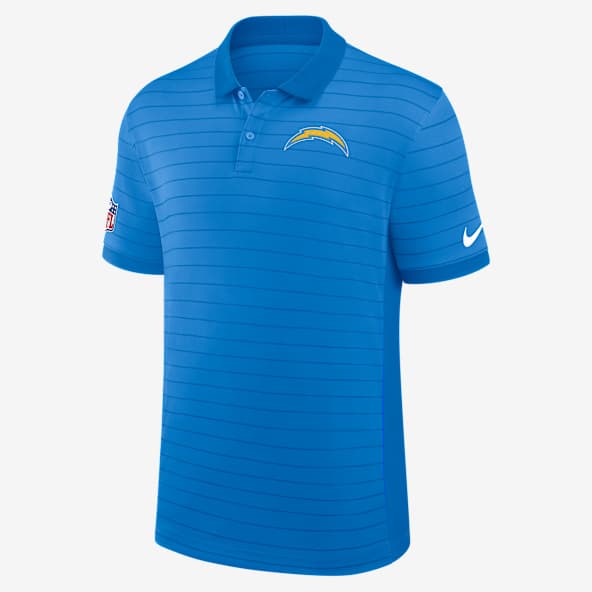 Los Angeles Chargers Sideline Victory Stripe Men's Nike Dri-FIT NFL Polo