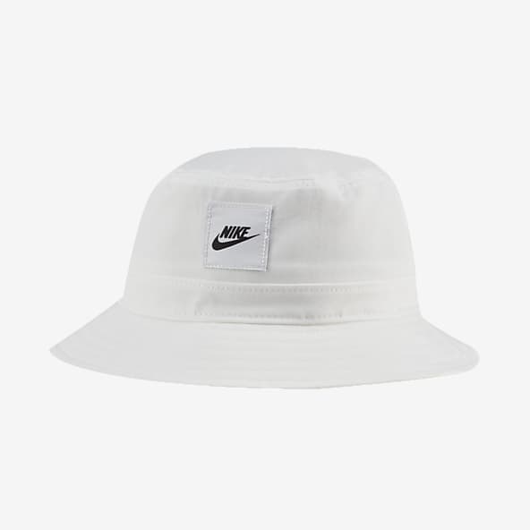 white nike bucket hat with string