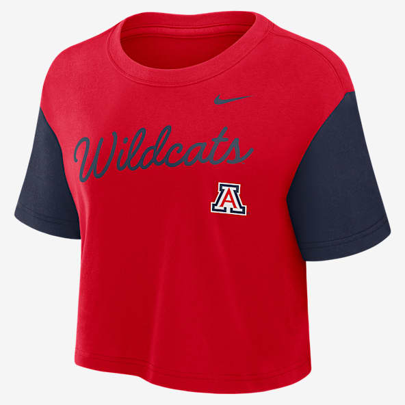 Arizona Script Women's Nike Dri-FIT College Cropped T-Shirt