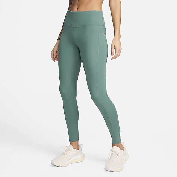 Nike Printed Dri-Fit Run Tight Womens Active Leggings Size Xl, Color:  White/Black