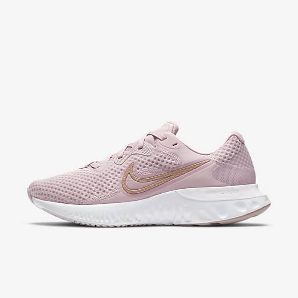 nike womens running shoes grey and pink