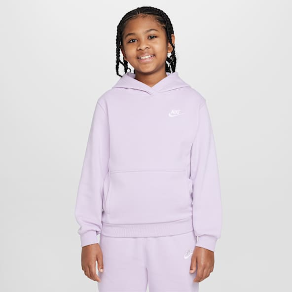 Nike Sportswear Club Fleece Sudadera con gorro sin cierre para niños talla grande