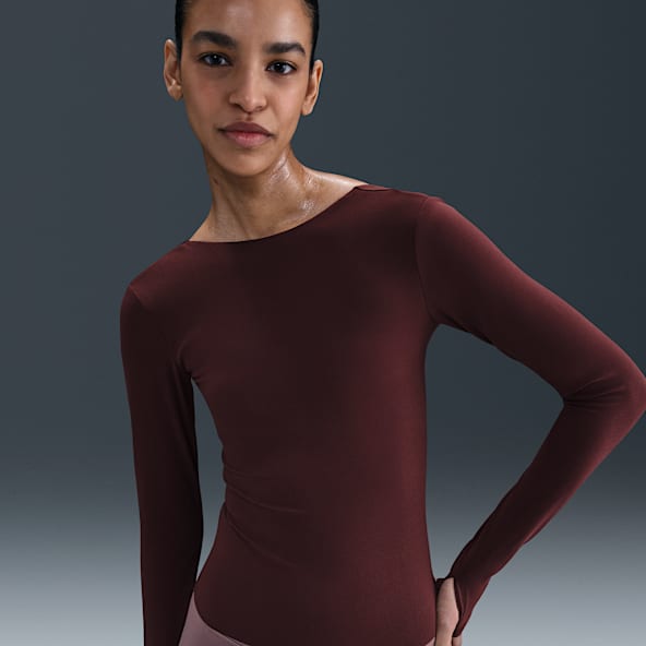 Nike Zenvy Langærmet Dri-FIT-trøje til kvinder