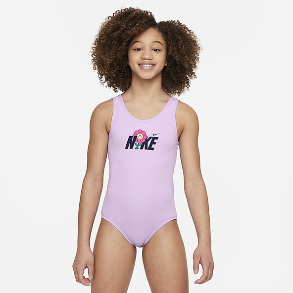 Nike Swim Traje de baño de una pieza con diseño de espalda en U para niña talla grande