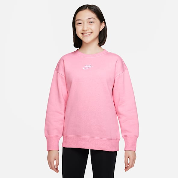 Nike Sportswear Club Fleece Big Kids' (Girls') Crew Sweatshirt