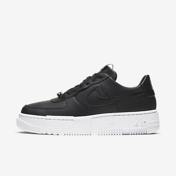Black Air Force 1 Shoes. Nike SG