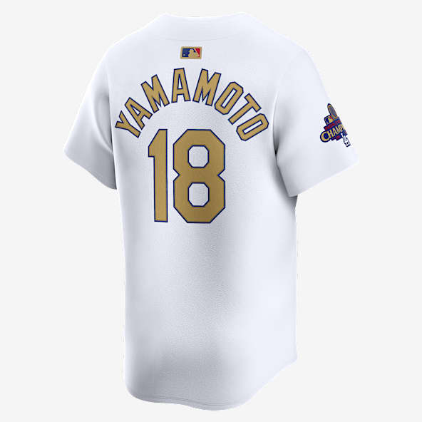山本 由伸 ロサンゼルス ドジャース 2024 ワールド シリーズ チャンピオンズ ゴールド メンズ ナイキ Dri-FIT ADV MLB リミテッド ユニフォーム
