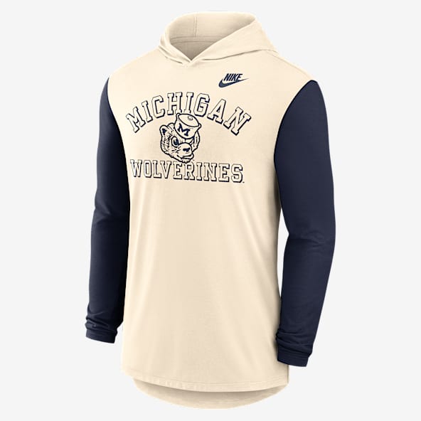 Michigan Legacy Men's Nike Dri-FIT College Long-Sleeve Hooded T-Shirt