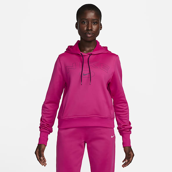 Nike Men's Therma Dri-fit Pullover Hoodie (Sundown/College Navy