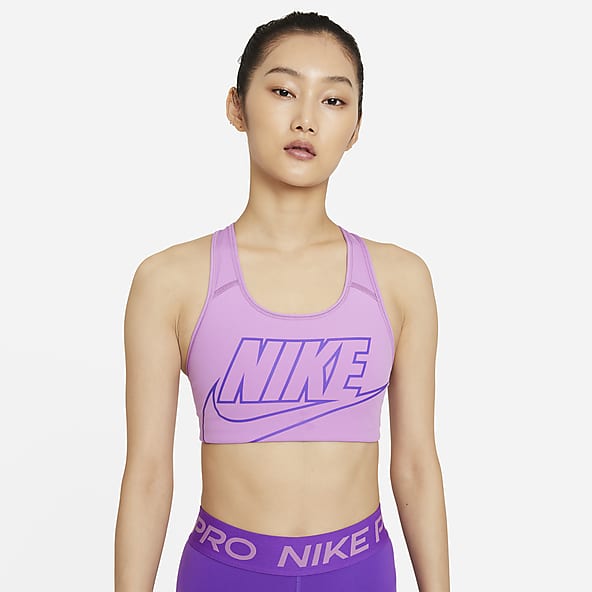 nike swoosh sports bra