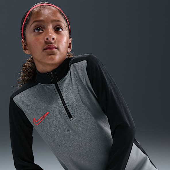Nike Academy Big Kids' Dri-FIT Long-Sleeve 1/4-Zip Soccer Drill Top