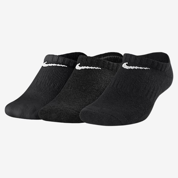 girls black nike socks