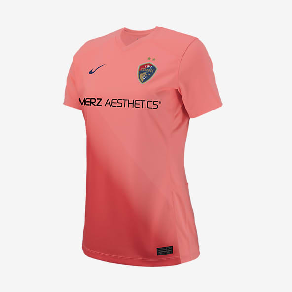 Pink nike top fc jersey