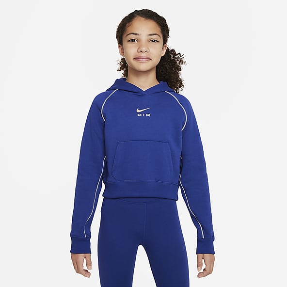 Nike Air Older Kids' (Girls') French Terry Crop Hoodie