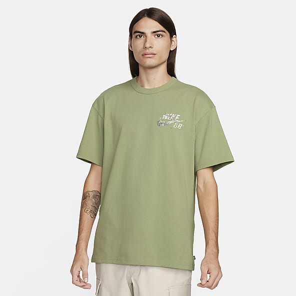 Mens Green Tops & T-Shirts. Nike JP