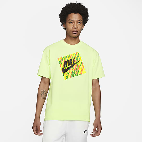 yellow and green nike shirt