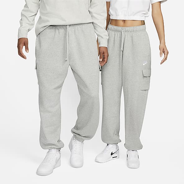 Calças de cintura média para mulher Nike Sportswear Club Fleece -  DQ5174-100 - Branco