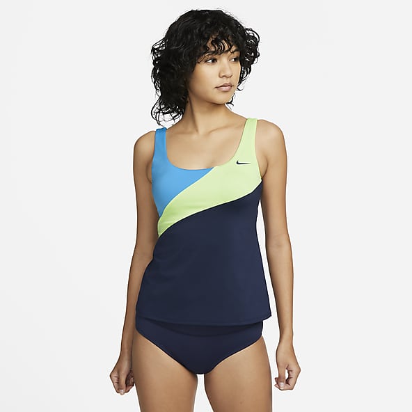 Scoop-back solid one-piece, Nike