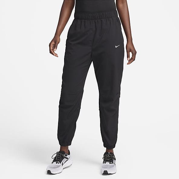 Nike Dri-Fit Yoga Ψηλόμεσο Παντελόνι Γυναικείας Φόρμας με Λάστιχο Μαύρο  Fleece DM7037-010