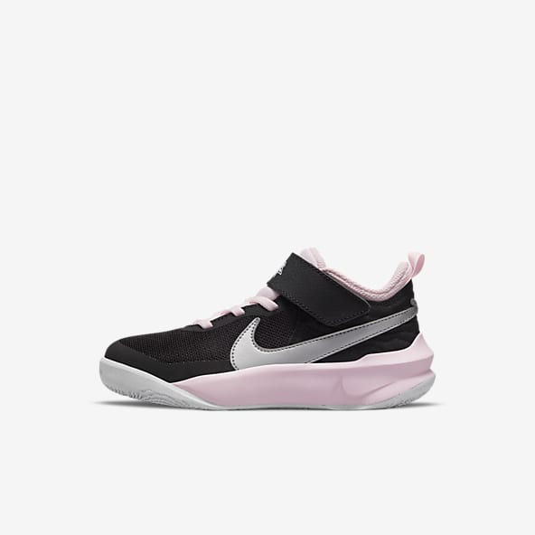 girls pink basketball shoes