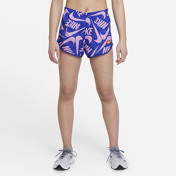 girls blue nike shorts