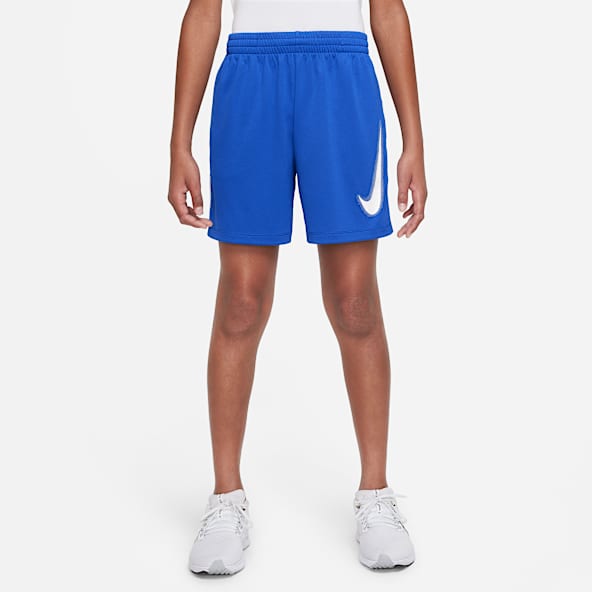blue nike football shorts