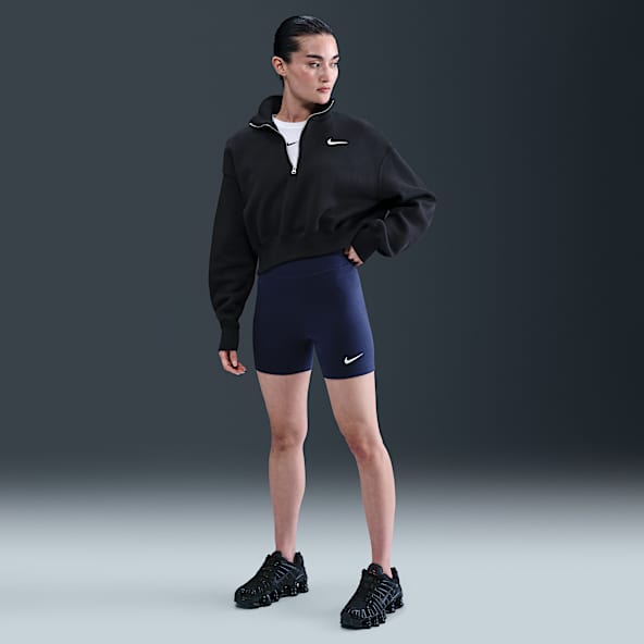 Nike Sportswear Classic Sykkelshorts med høyt liv til dame (13 cm)