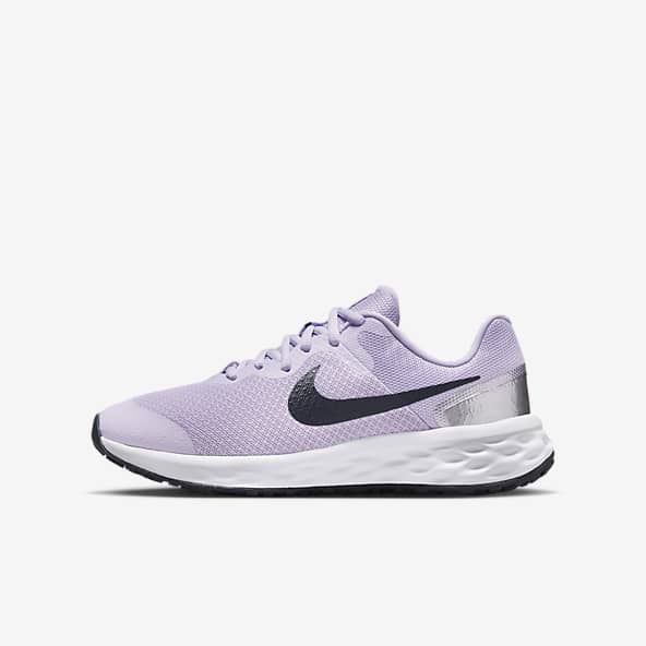 nike white and purple sneakers