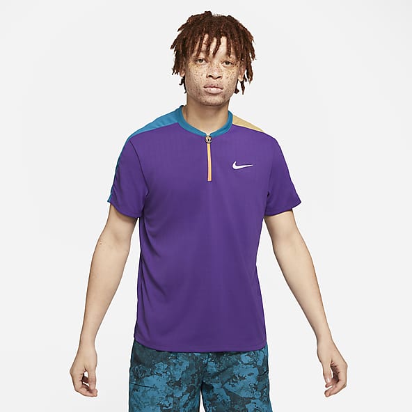 purple nike polo shirt