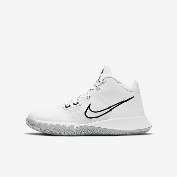 kyrie all white basketball shoes