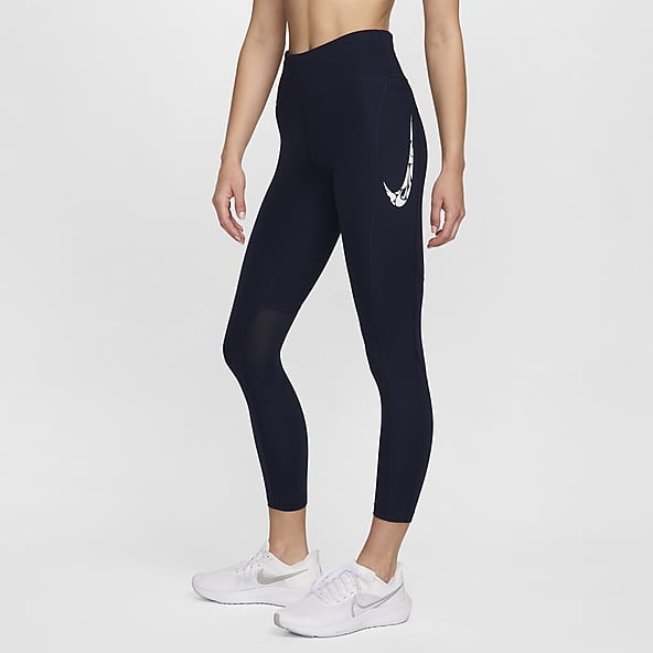 Nike Pro Linear Rain Blue Reflective Women Capri Legging, Women's Fashion,  Bottoms, Jeans & Leggings on Carousell