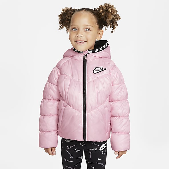 Nike Manteau d'Hiver NSW - Noir/Blanc Enfant