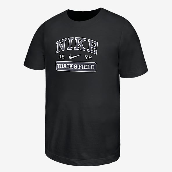 Nike Playera de atletismo de manga corta para niños talla grande