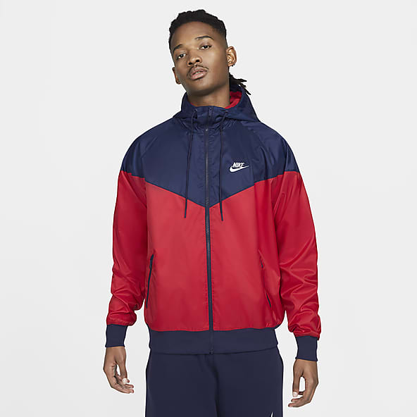 nike anorak red