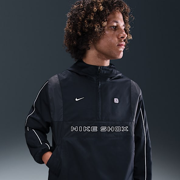 Nike Sportswear Shox Giacca in tessuto con zip a metà lunghezza – Uomo