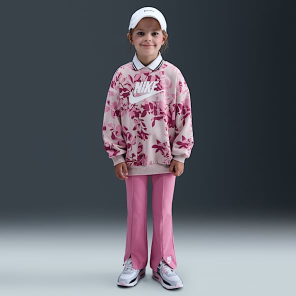Nike Little Kids' Floral Camo Crew and Leggings Set