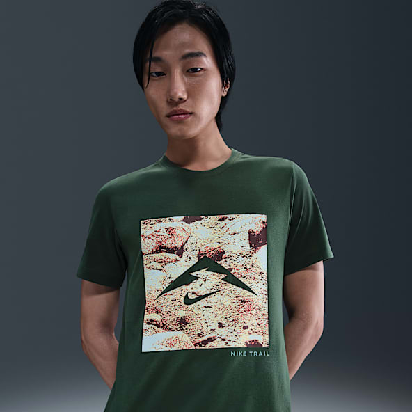 나이키 남성 드라이 핏 트레일 러닝 티셔츠
