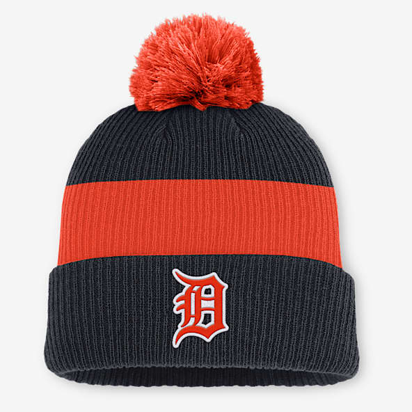 Detroit Tigers Cooperstown Peak Men's Nike MLB Cuffed Pom Beanie