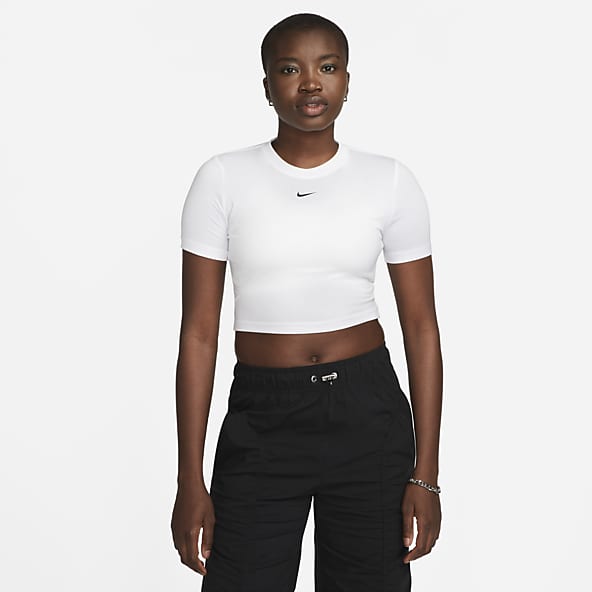 Women's Cropped Tops & T-Shirts. Nike LU