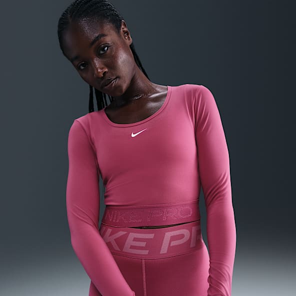 Nike Pro Women's Dri-FIT Cropped Long-Sleeve Top
