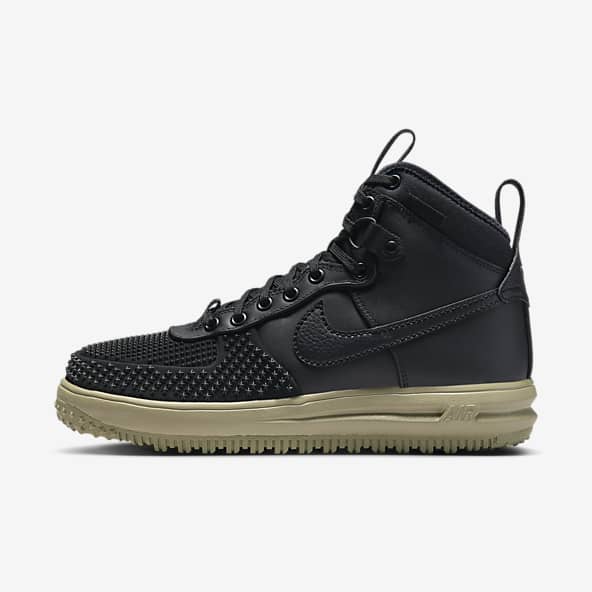 Black Air Force 1 High Top Shoes. Nike CA