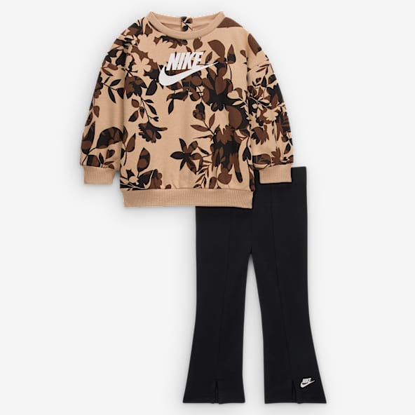 Nike Conjunto de leggings y sudadera con camuflajeado floral para bebé (12 a 24 meses)