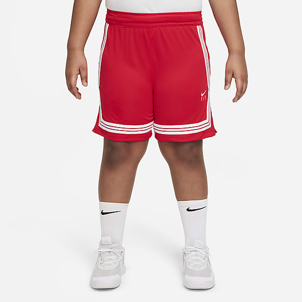 Girls red shop basketball shorts